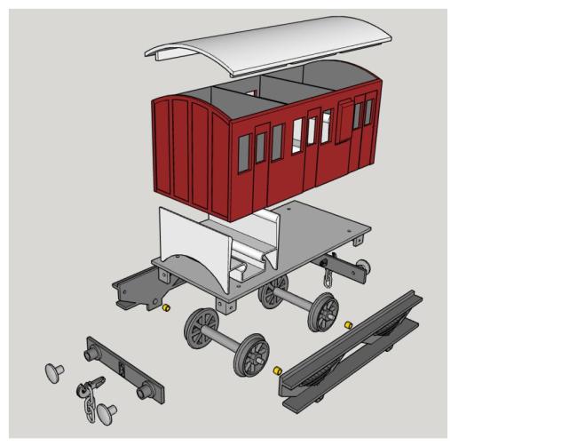 Birdie coach parts assembly image