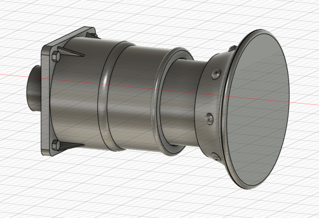 Image of the buffer assembly for the 2-plank ballast wagon