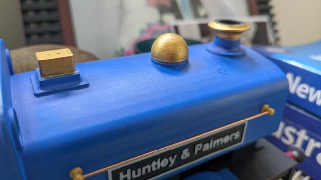 Image of the top of the Greenly starter loco with additional steam dome